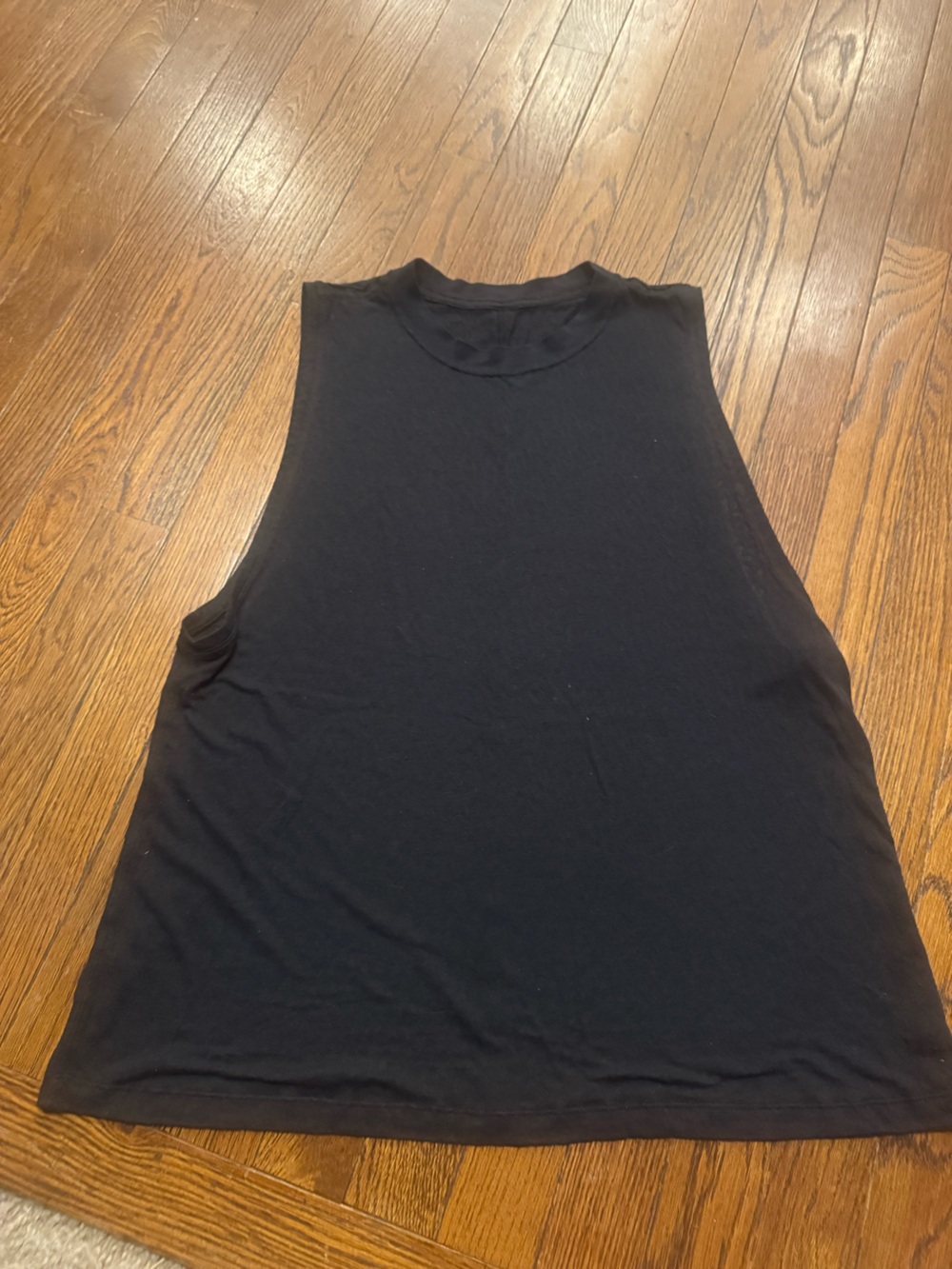 Lululemon size 10 sheer Black Sleeveless Crewneck Tank Top - Women